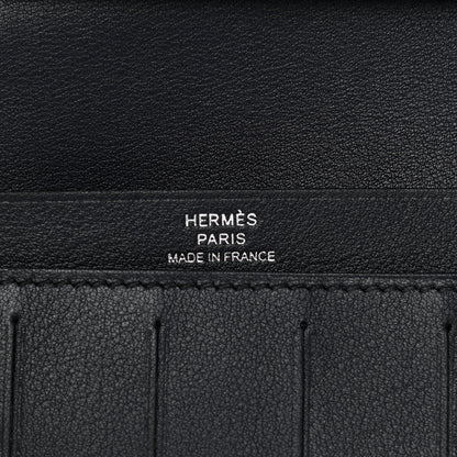 Hermes Swift Citizen Twill Long Combined Wallet Bleu Indigo 6 of 9