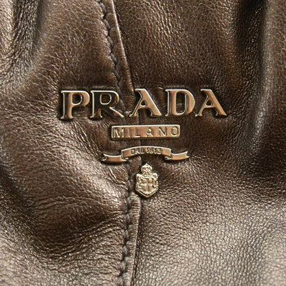 Prada Nappa Mordore Stripes Shoulder Bag Graphite 5 of 9