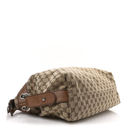 Gucci Monogram Bamboo Bar Medium Tote Brown 4 of 11