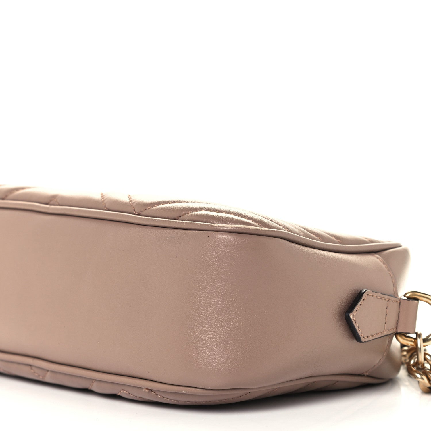 Gucci Calfskin Matelasse Small GG Marmont Chain Shoulder Bag Porcelain Rose 11 of 11