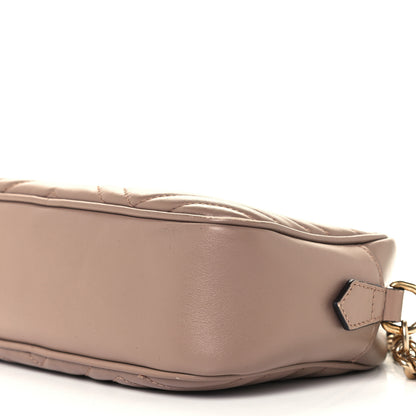 Gucci Calfskin Matelasse Small GG Marmont Chain Shoulder Bag Porcelain Rose 11 of 11