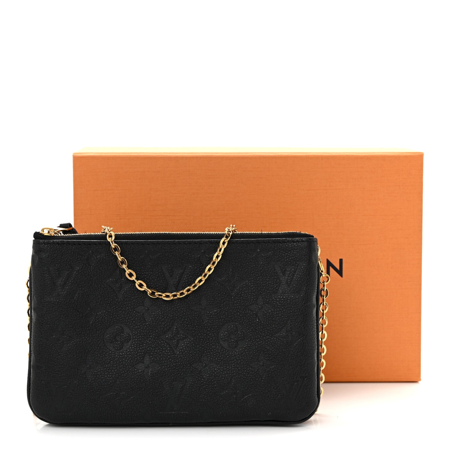 Louis Vuitton Empreinte Double Zip Pochette Black 1880814
