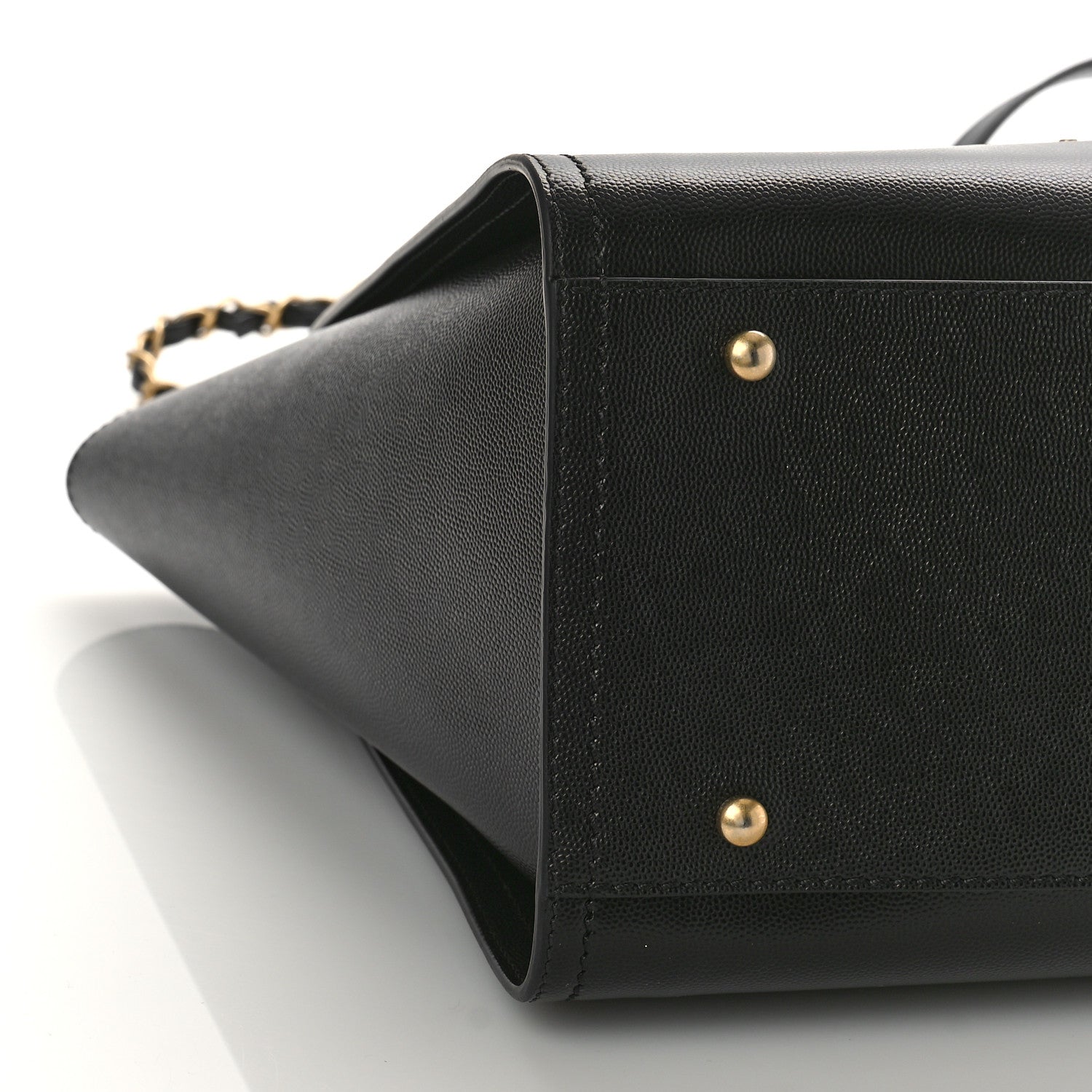 Chanel Caviar Small Studded Deauville Tote Black 8 of 9