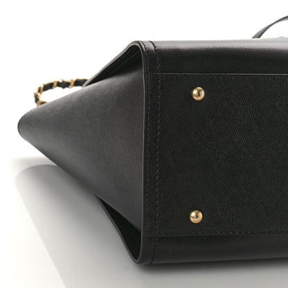 Chanel Caviar Small Studded Deauville Tote Black 8 of 9