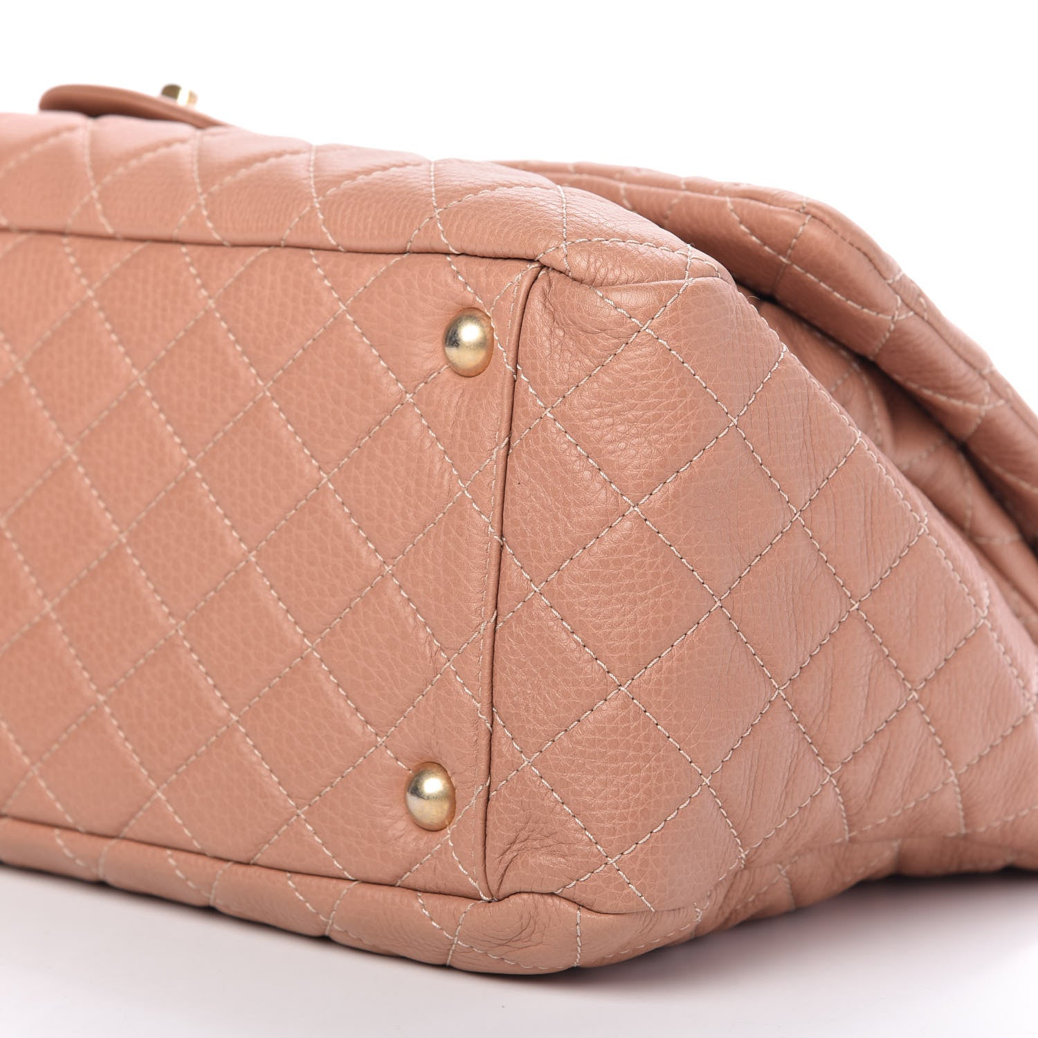 Chanel Calfskin Quilted XXL Travel Flap Bag Camel 7 of 10
