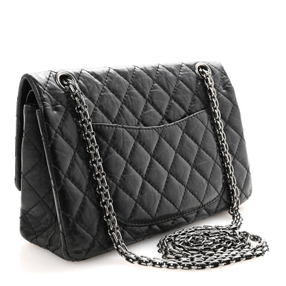 Chanel Aged Calfskin Quilted 2.55 Reissue 225 Flap Black 3 of 10