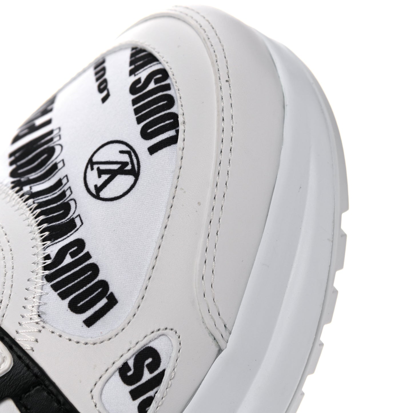 X FORNASETTI Calfskin Technical Nylon LV Archlight Sneaker 38 Black