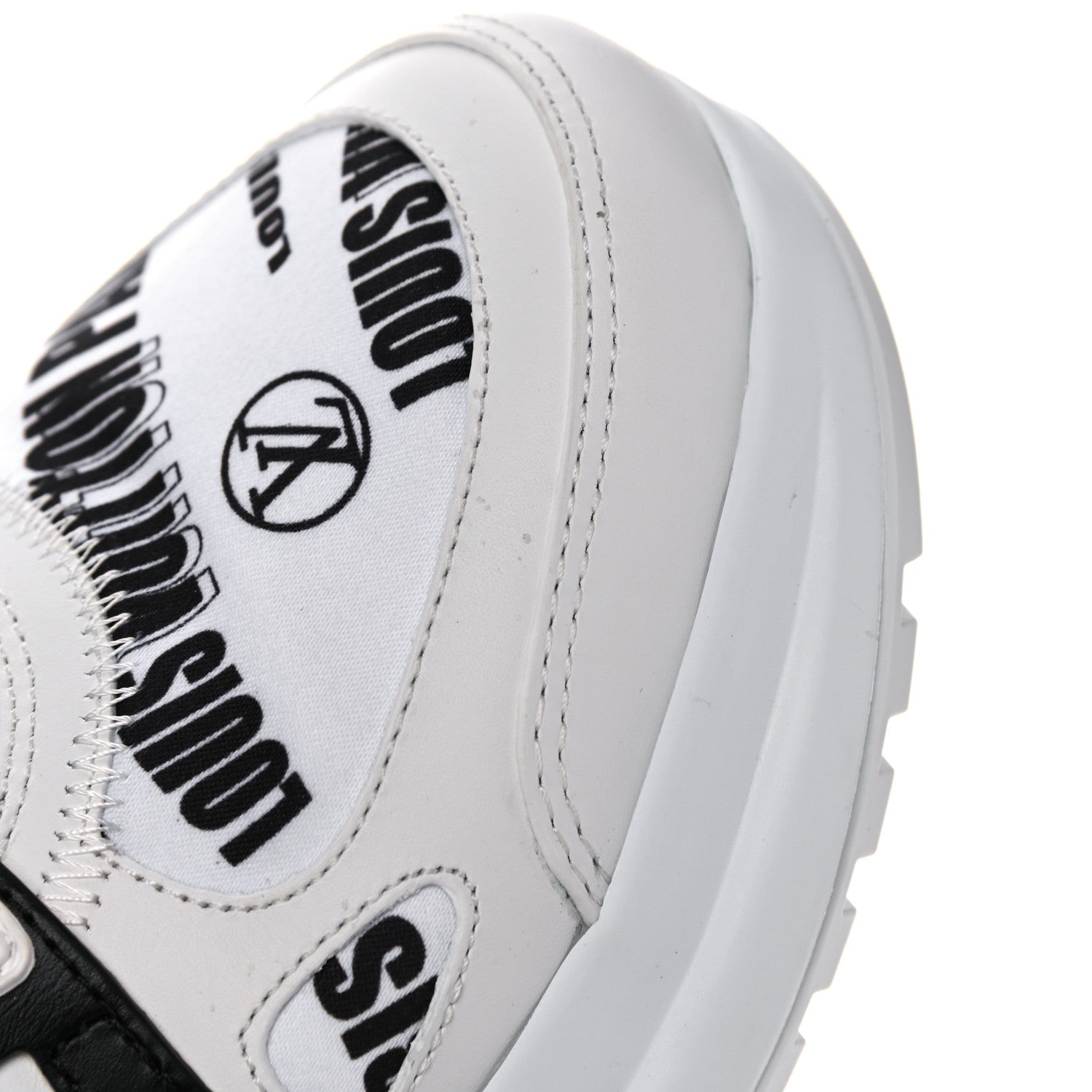 Louis Vuitton X FORNASETTI Calfskin Technical Nylon LV Archlight Sneaker 38 Black 13 of 14