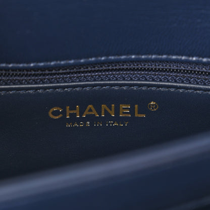 Chanel Lambskin Quilted Small Trendy CC Flap Dual Handle Bag Navy 6 of 11