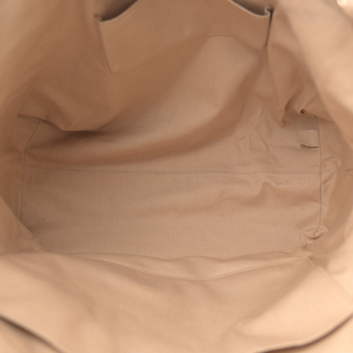 Caviar Stitched Shopping Tote Beige