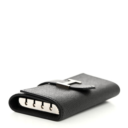 Hermes Epsom Bearn Multicles 4 Key Holder Black 3 of 6