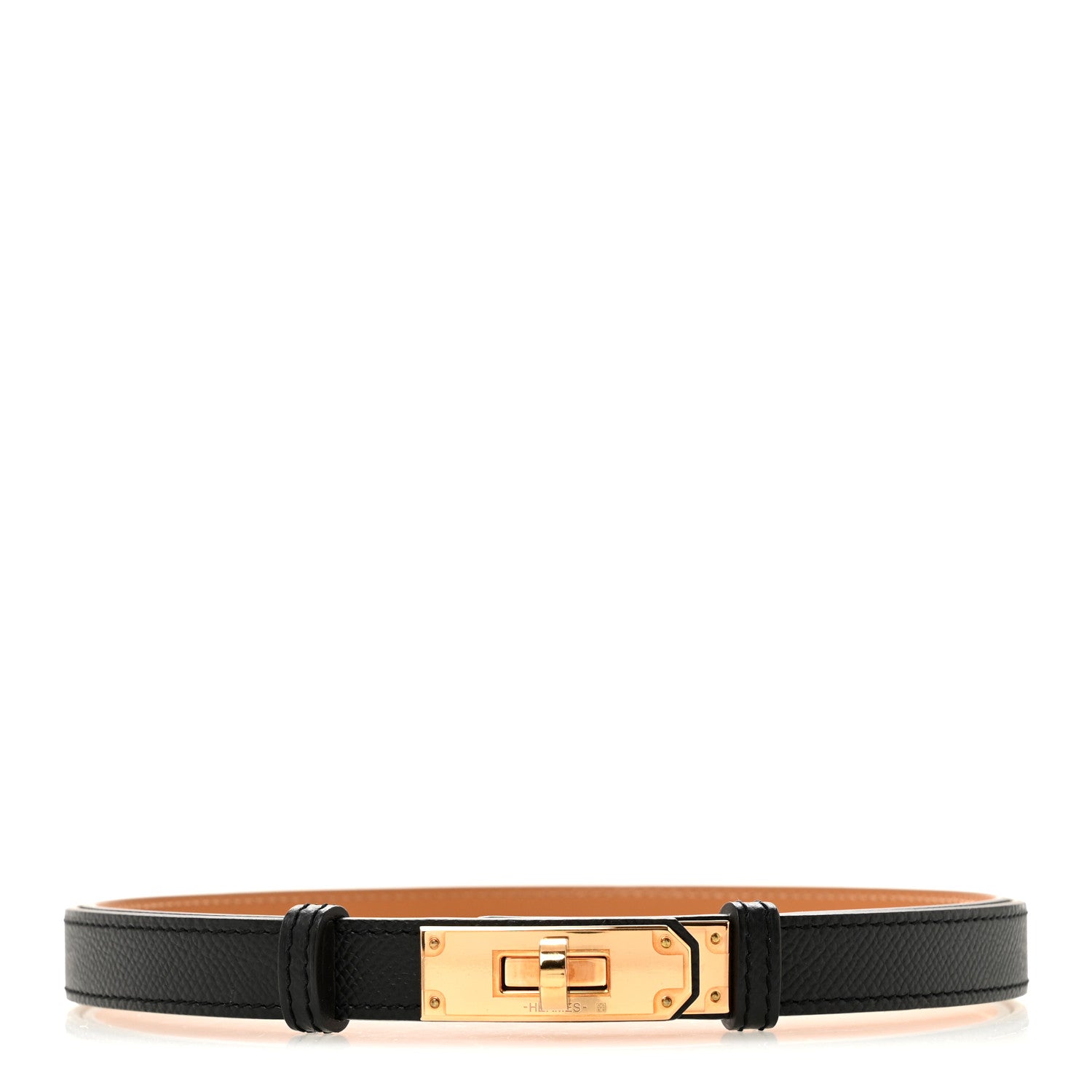 Hermes Epsom Kelly Belt Black 1 of 4