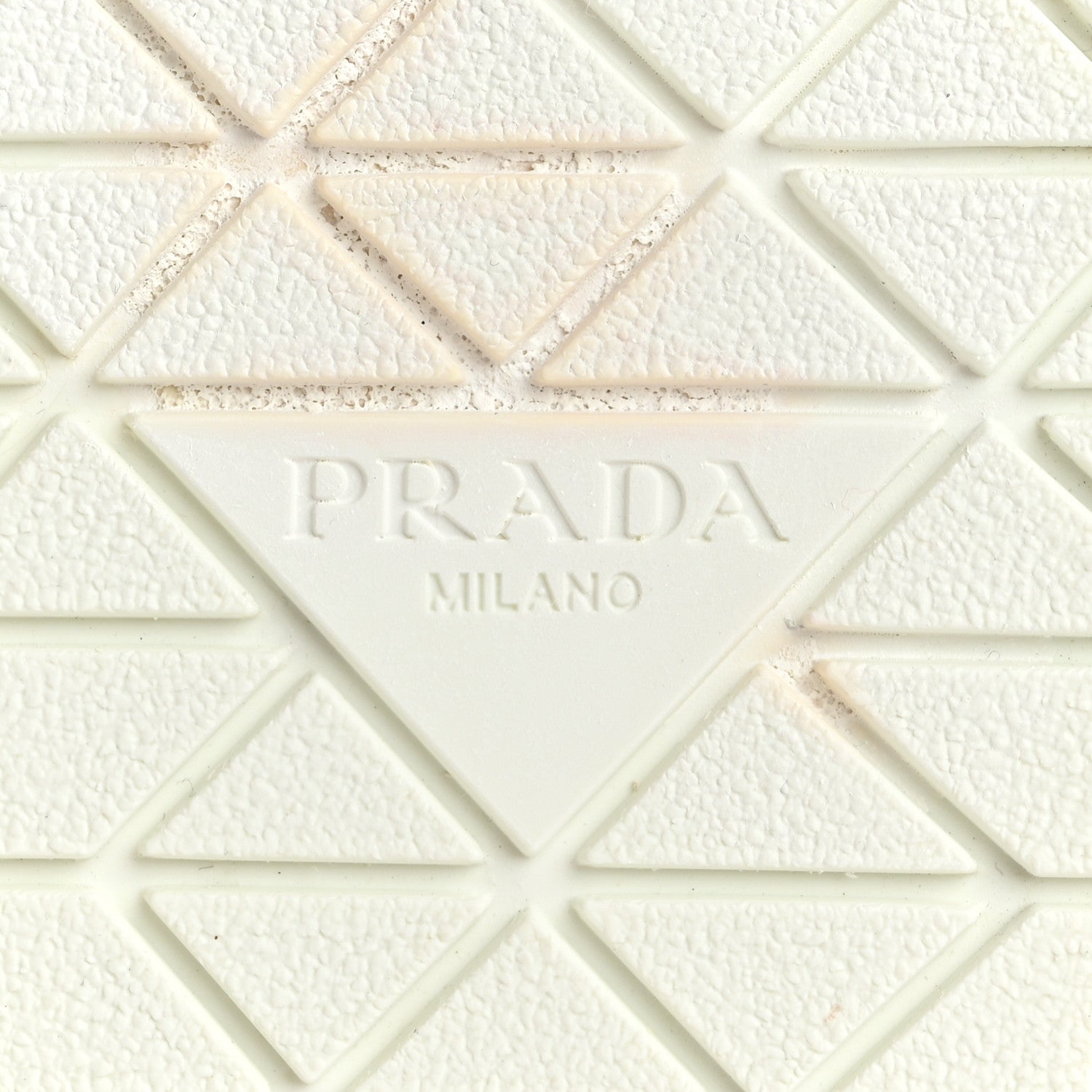 Prada Technical Nylon Triangle Logo Mens Slip On Sneakers 11 White 7 of 12
