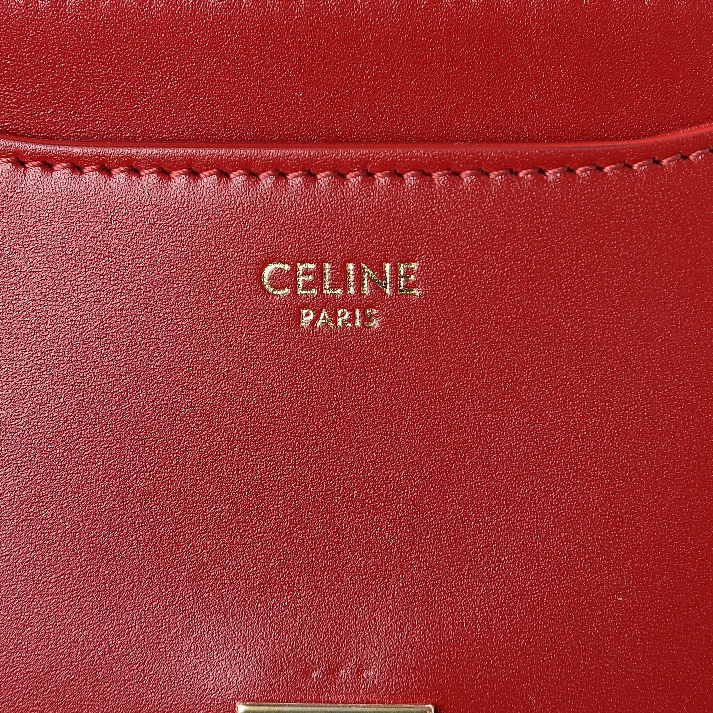 Satinated Calfskin Besace Small 16 Red