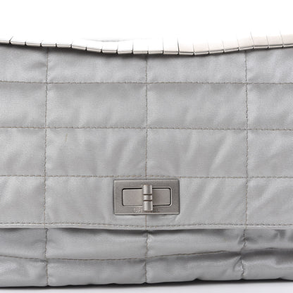 Chanel Canvas Chocolate Bar Mademoiselle Flap Grey 12 of 12