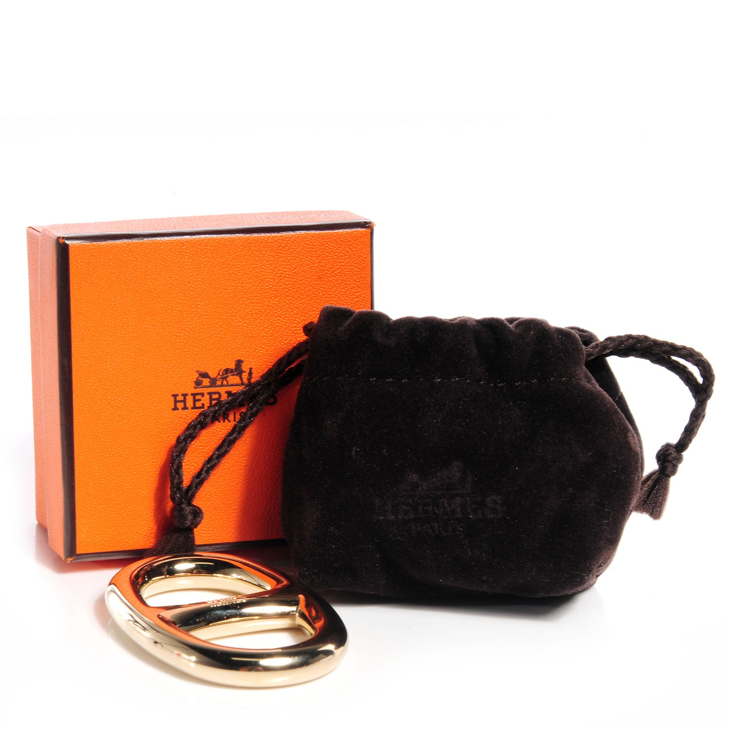 Hermes Permabrass Chaine D'Ancre Scarf Ring 4 of 4