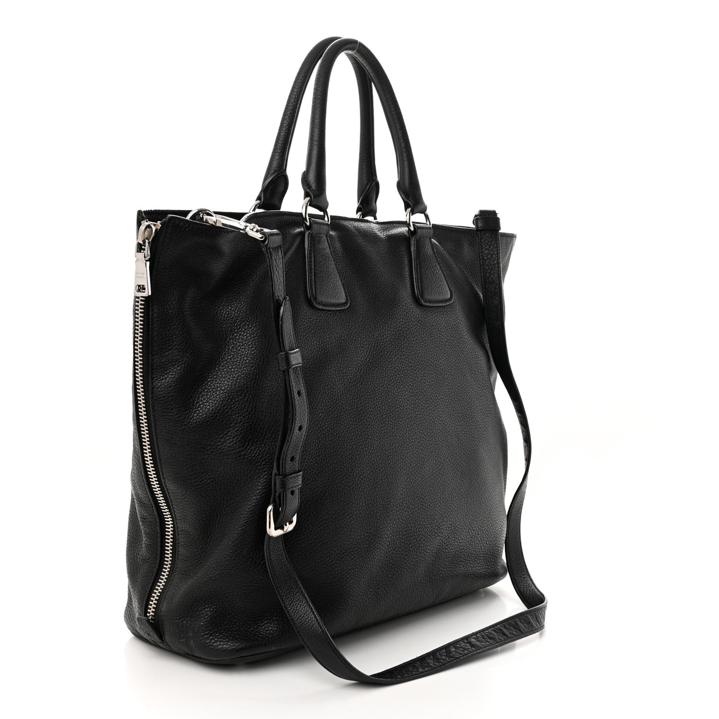 Vitello Daino Tote Black