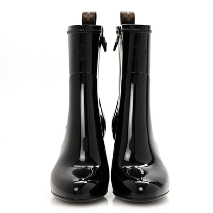 Louis Vuitton Rubber Silhouette Ankle Boots 38 Black 3 of 11