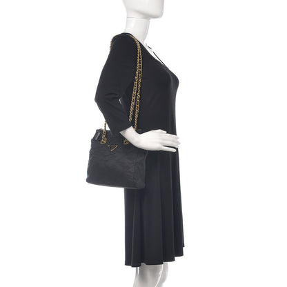 Prada Nylon Tessuto Impuntu Quilted Shoulder Bag Black 2 of 11