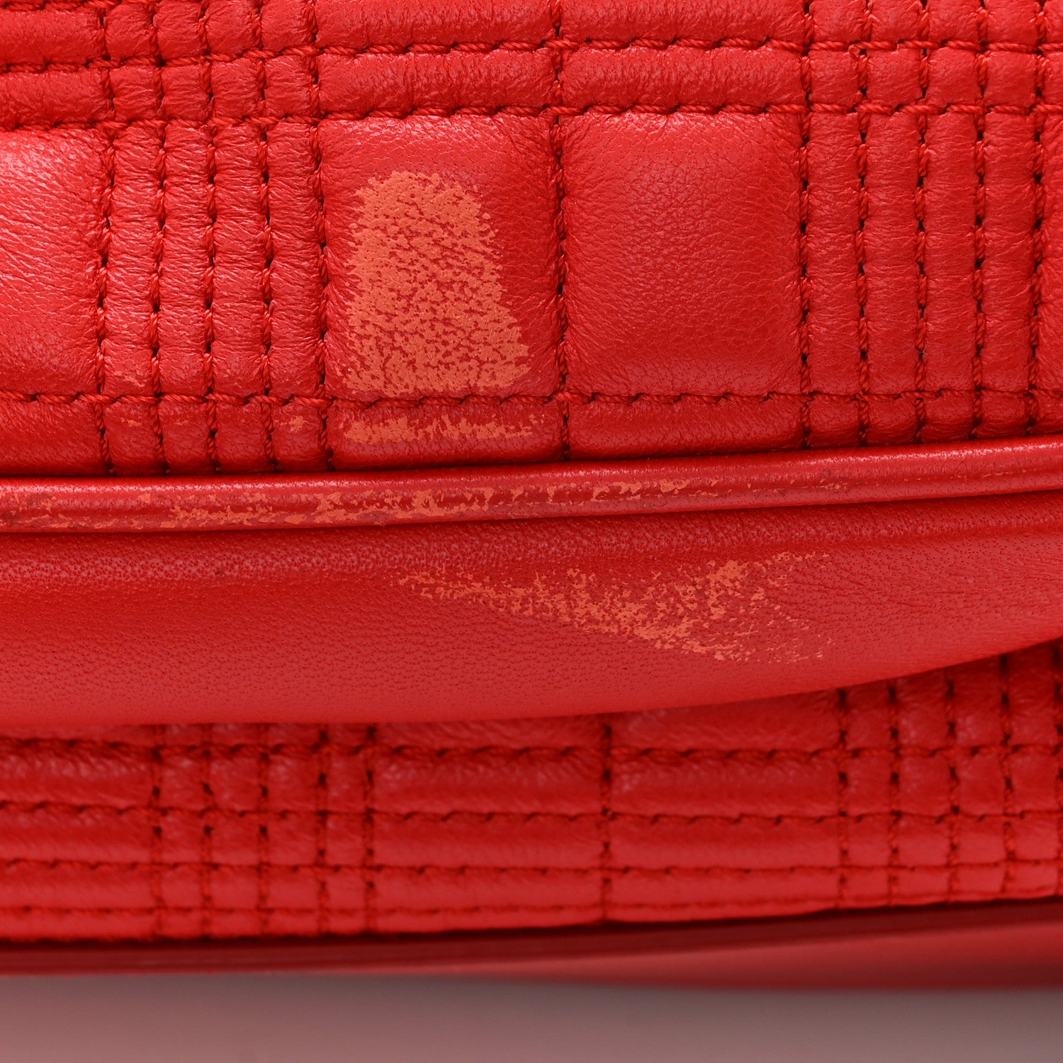 Burberry Lambskin Quilted Medium Lola Zip Pocket Backpack Bright Red 10 of 10