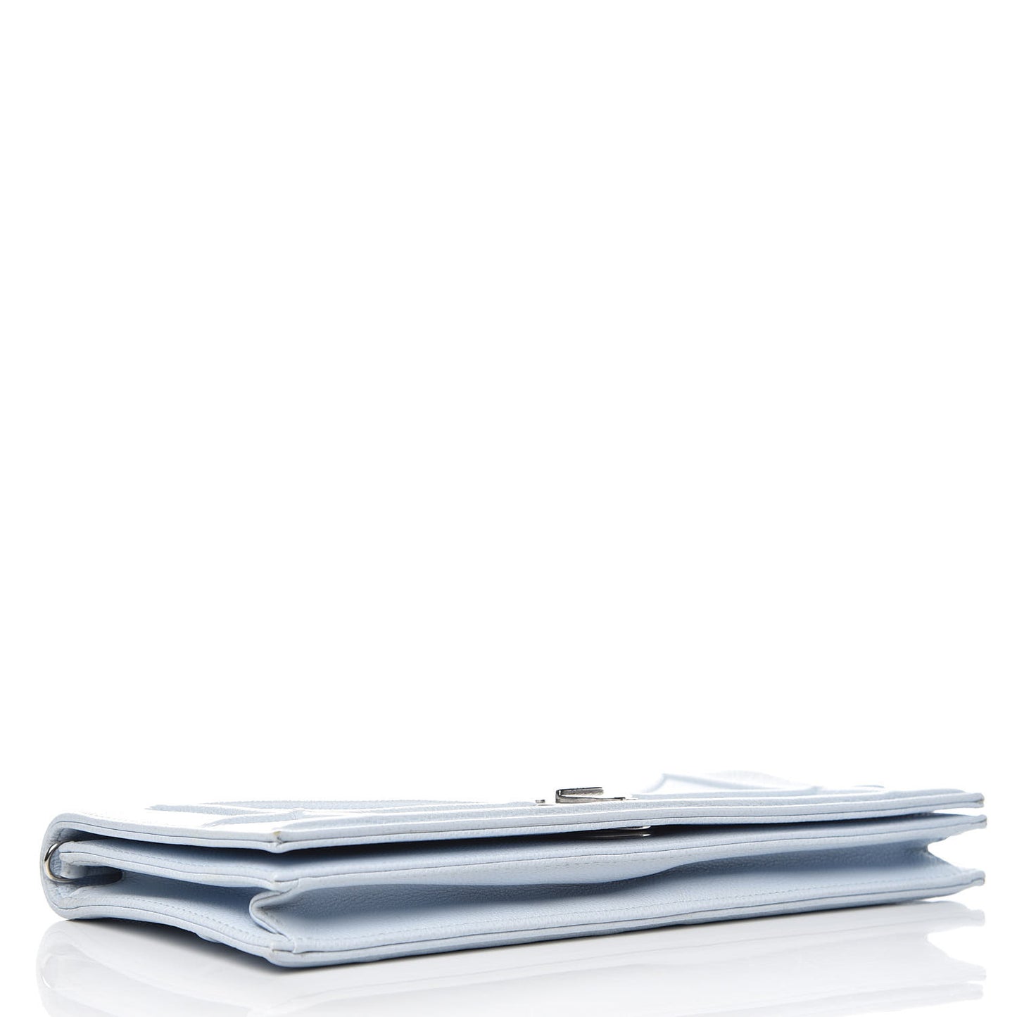 Grained Calfskin Diorama Pochette Sky Light