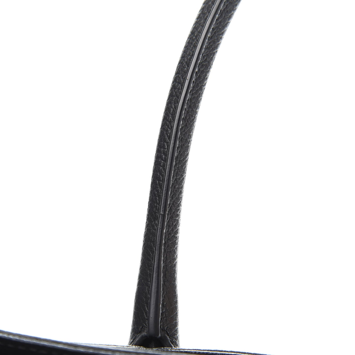 Calfskin Cerf Executive Shopper Tote Black