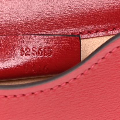 Gucci Boarded Plutone Calfskin Mini Horsebit 1955 Crossbody Bag New Cherry Red 7 of 12