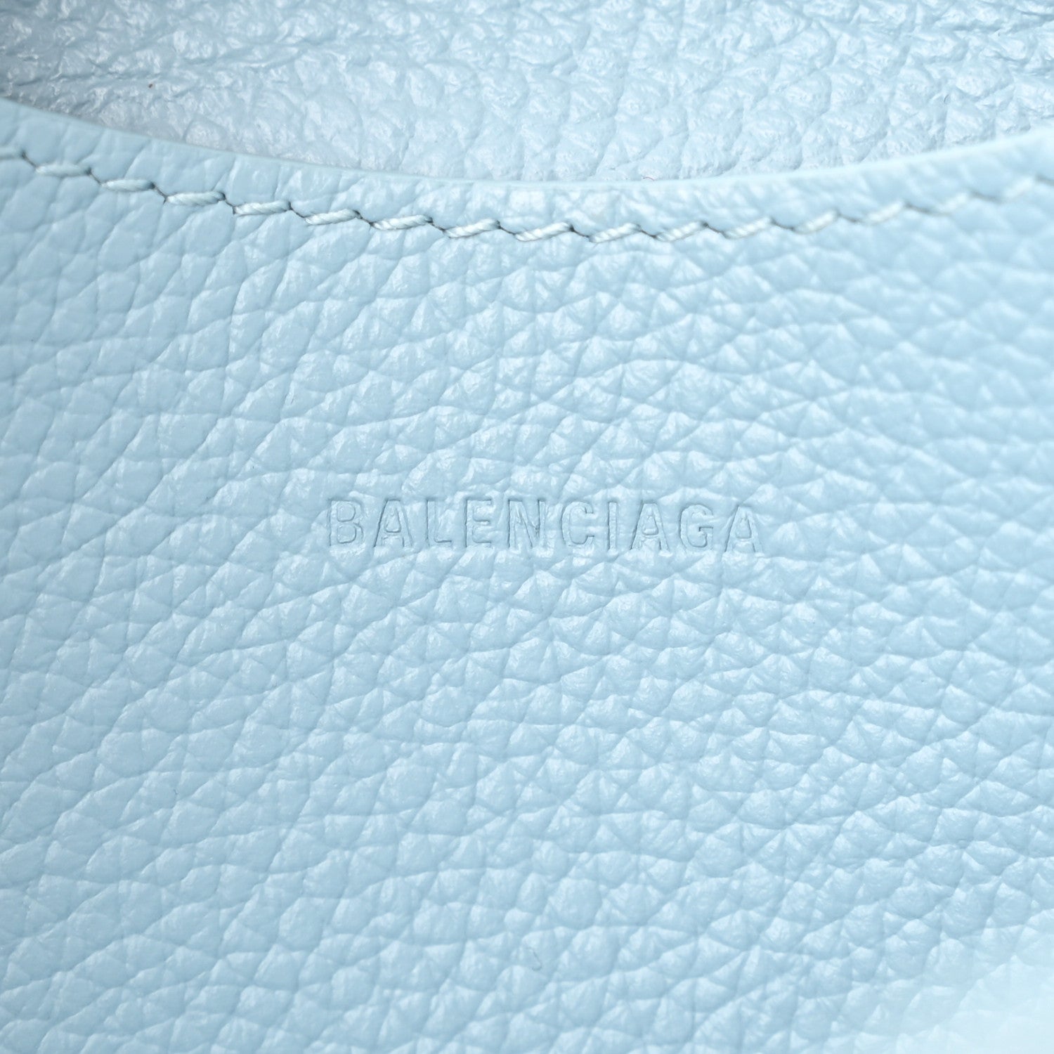 Balenciaga Grained Calfskin Neo Classic Silver Hardware Mini City Blue Grey 6 of 10