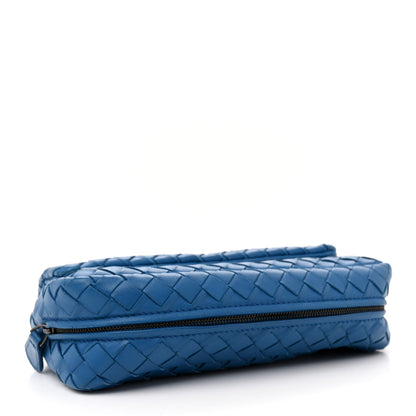 Bottega Veneta Nappa Intrecciato Small Chain Crossbody Blue 4 of 15
