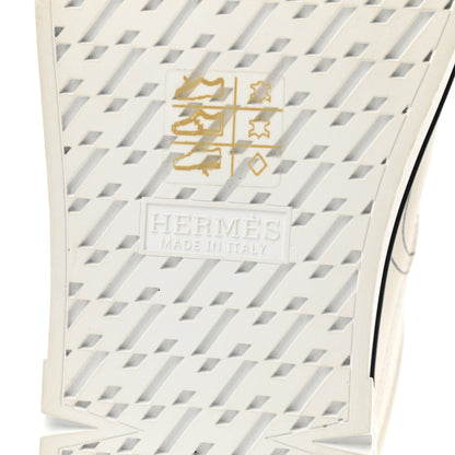 Hermes Swift Brides de Gala Print Womens Voltage Sneakers 36.5 White Black 6 of 9