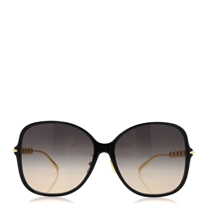 Louis Vuitton Acetate Metal My LV Chain Two Square Sunglasses Z1907U Black 2 of 7