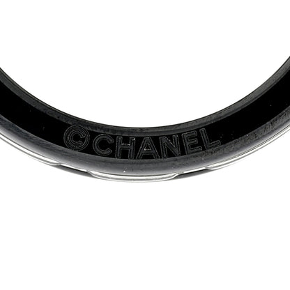 Chanel 18K White Gold Diamond Ceramic Ultra Solitaire Ring 53 6.25 Black 5 of 5