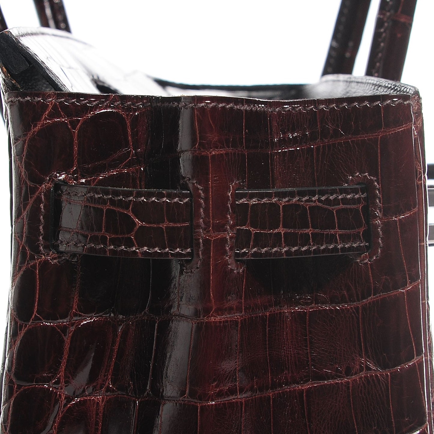 Shiny Niloticus Crocodile Birkin 30 Chocolate