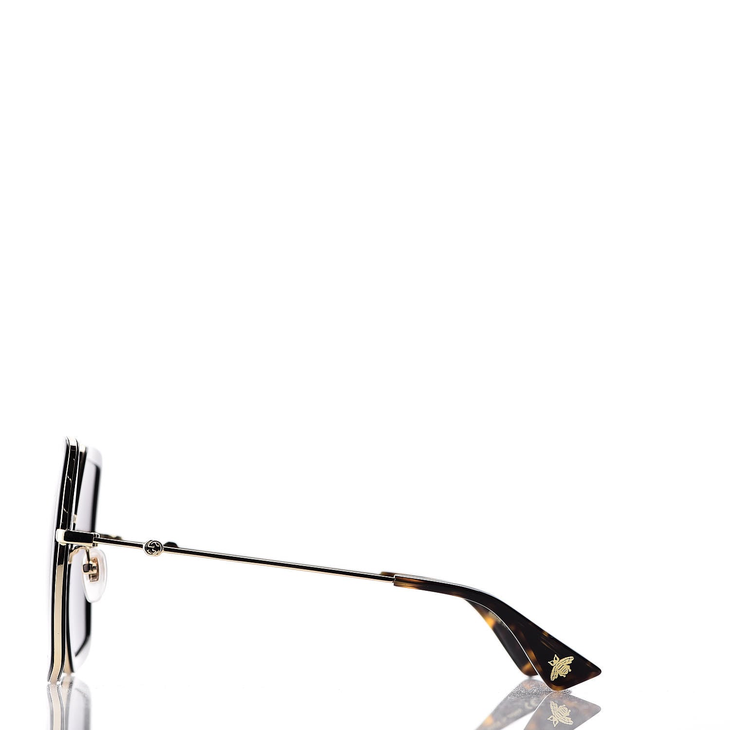Gucci Acetate Oversize Square Frame GG0106S Sunglasses Black 3 of 7