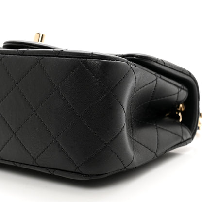Chanel Lambskin Quilted Enamel Mini Pearl Crush Flap Black 10 of 10