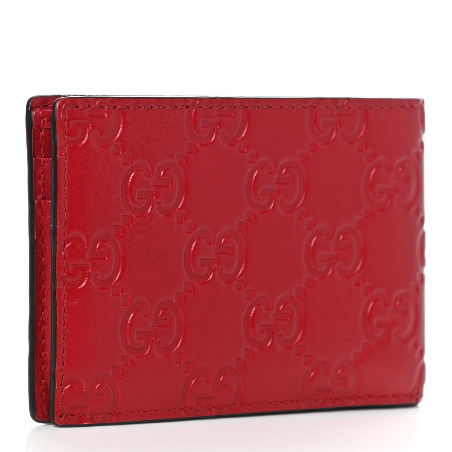 Guccissima Bi-Fold Wallet Red