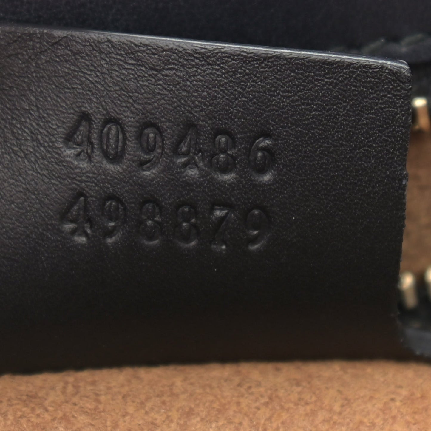 GG Supreme Monogram Calfskin Medium Padlock Shoulder Bag Beige Black Cuir