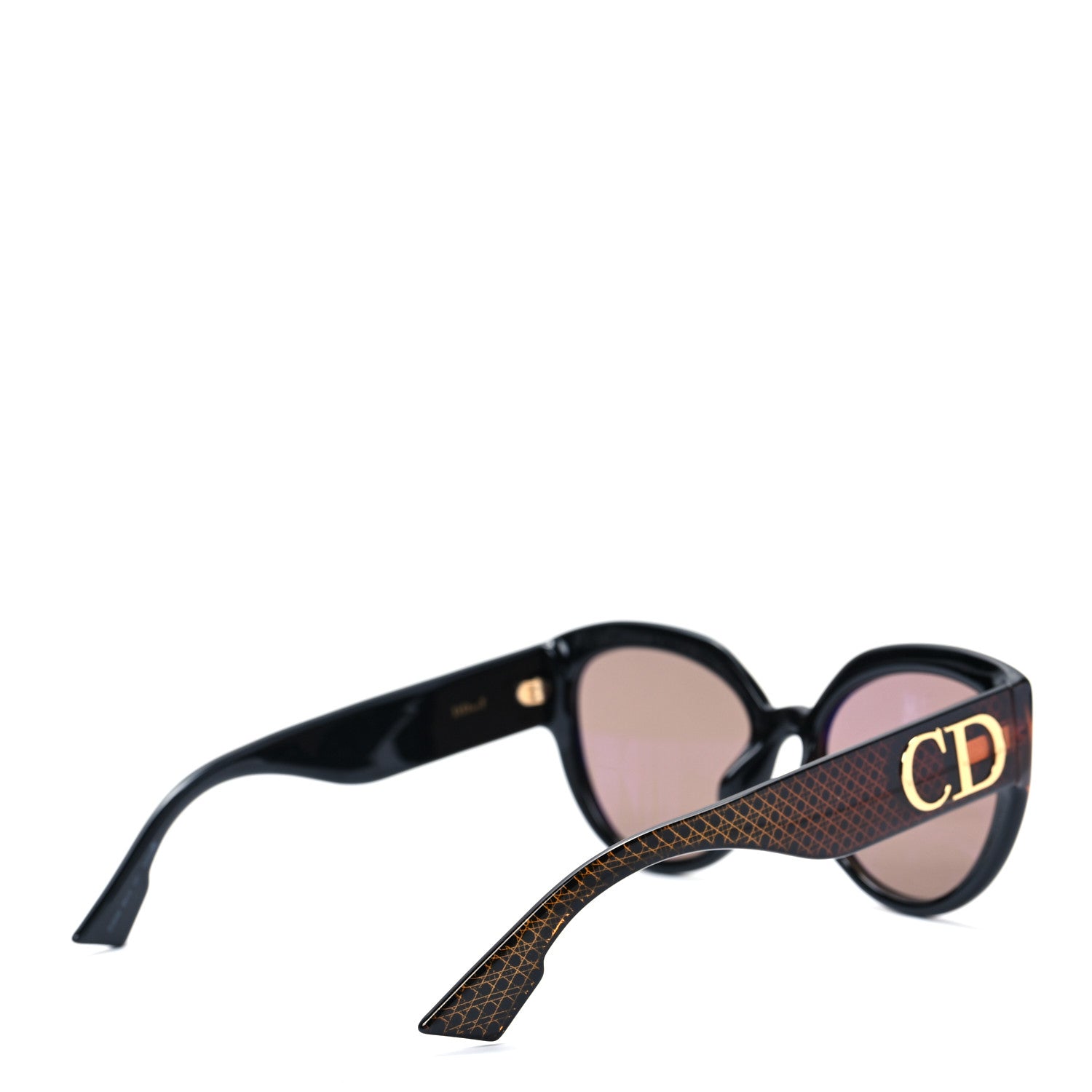 Christian Dior Acetate DDiorF Cat Eye Sunglasses Brown 3 of 8