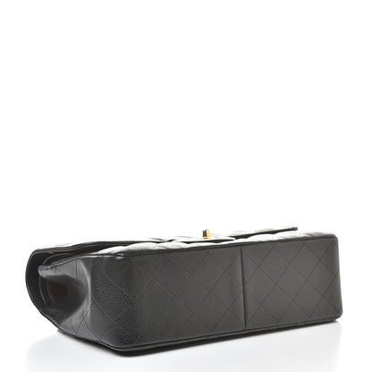 Chanel Caviar Quilted Jumbo Double Flap Black 4 of 11