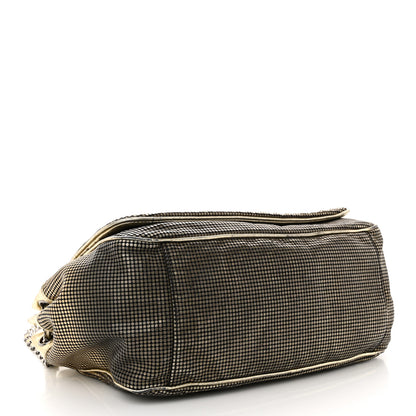 Chanel Metallic Lambskin Perforated Hollywood Accordion Flap Bag Gold 4 of 23