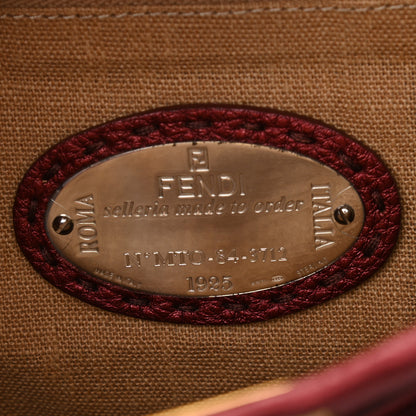 Fendi Cuoio Romano Selleria Medium Peekaboo Iconic Satchel Red 6 of 10