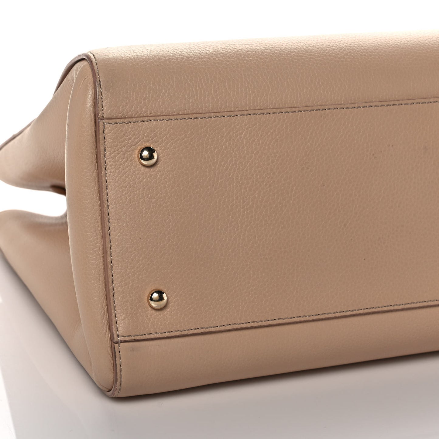 Grained Calfskin Medium Neo Executive Shopper Tote Beige