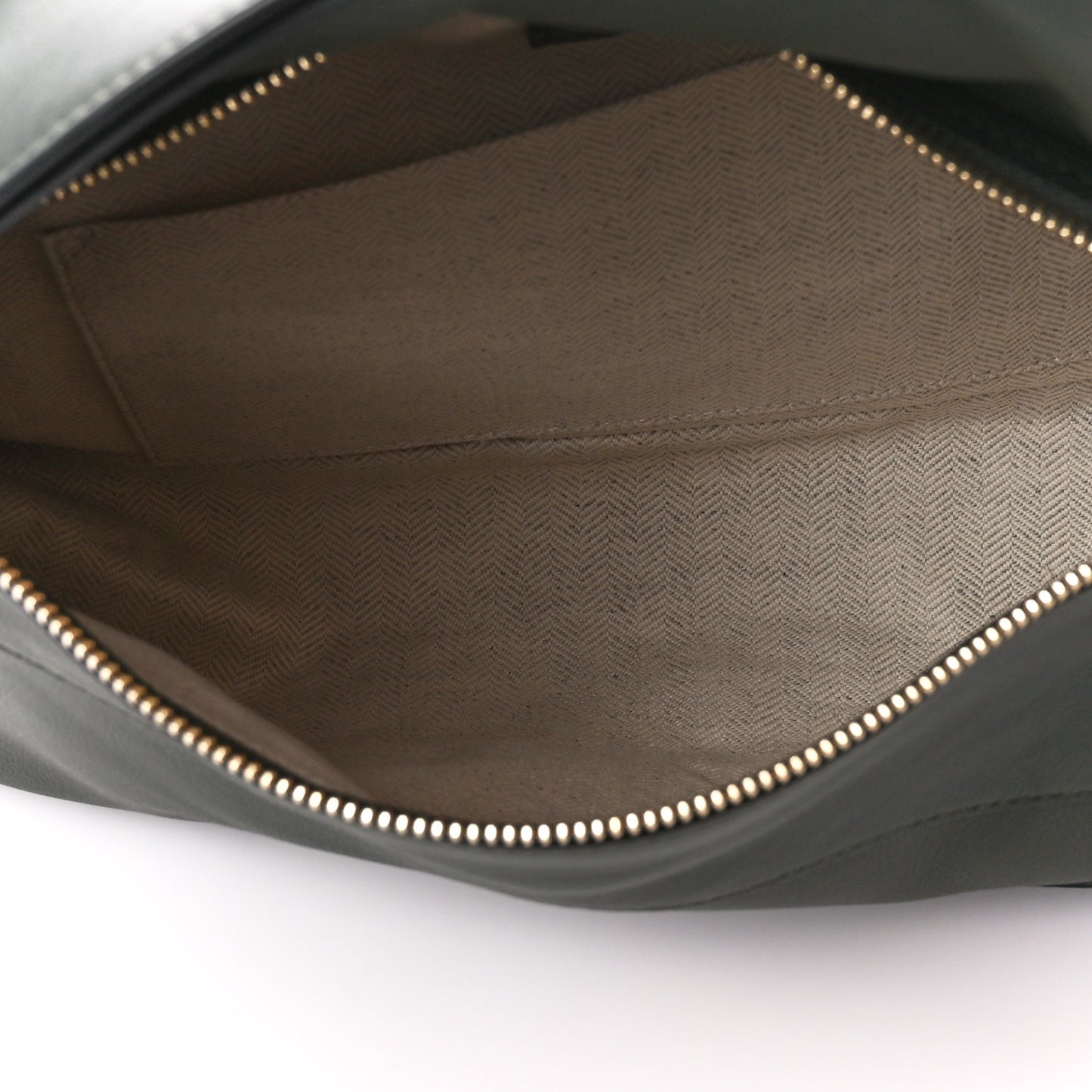 Calfskin Puzzle Hobo Army Green