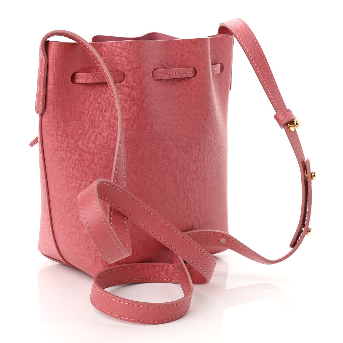 Saffiano Mini Mini Bucket Bag Blush
