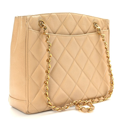 Chanel Caviar Quilted Tote Beige 3 of 13
