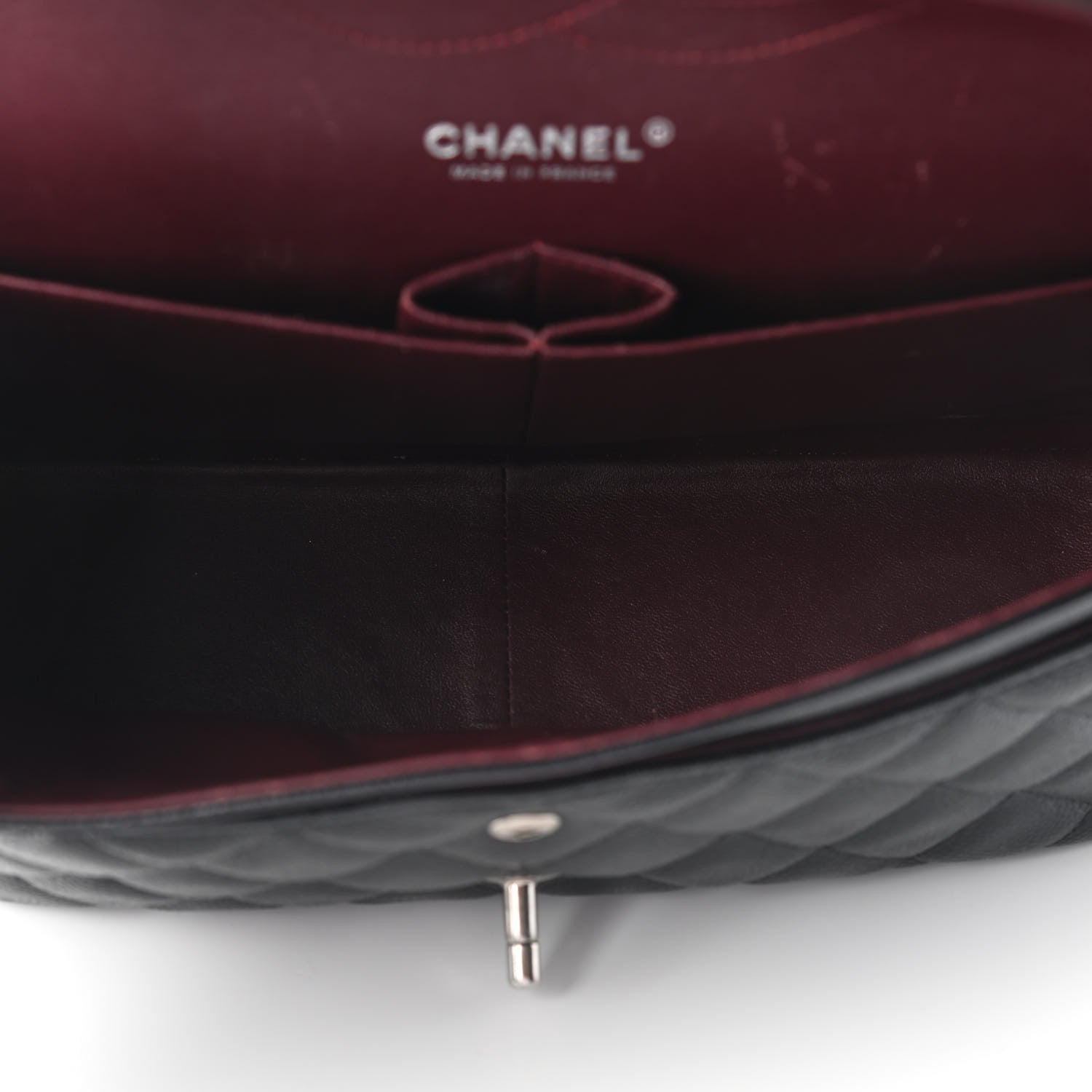 Chanel Caviar Quilted Jumbo Double Flap Black 5 of 10
