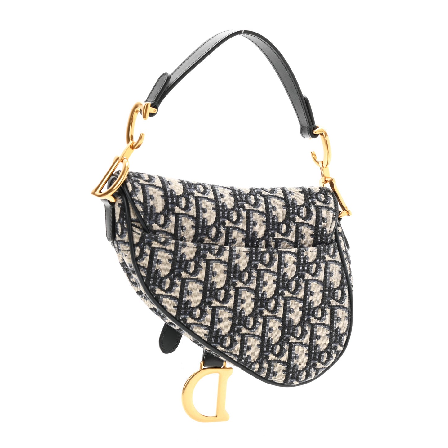 Oblique Mini Saddle Bag Blue