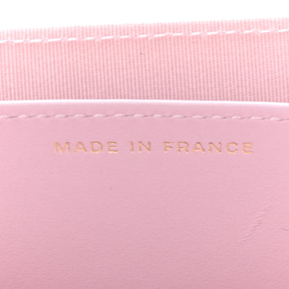 Chanel Caviar Quilted Coco Candy Card Holder On Chain Light Pink 7 of 10