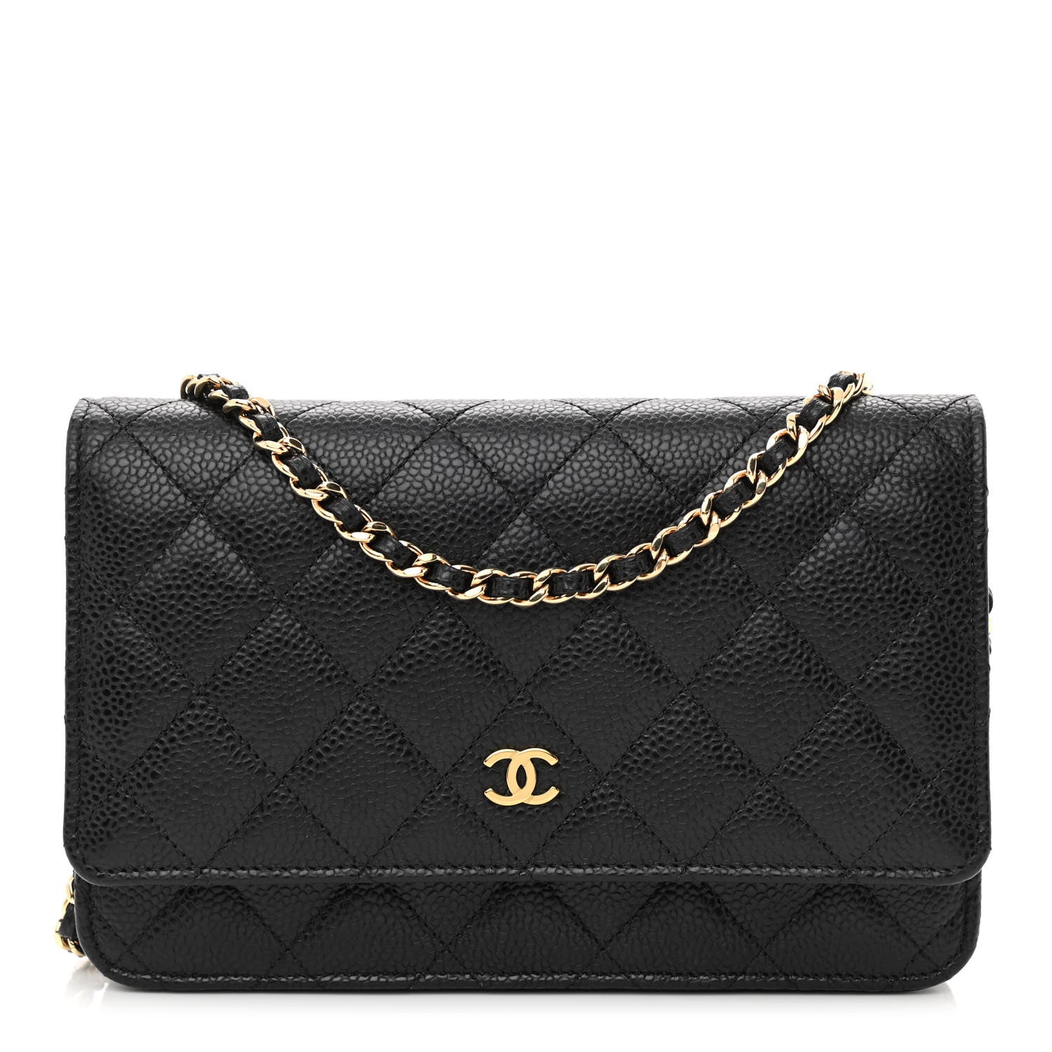 Chanel Caviar Quilted Wallet On Chain WOC Black 1 of 13