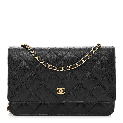 Chanel Caviar Quilted Wallet On Chain WOC Black 1 of 13